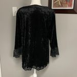 Shar Aide Nites Black Velvet Whimsigoth Goth Dark womens top size 16W Plus Y2K Photo 4