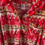 Holiday Time  Cozy Red and White sleep top 2x Photo 3