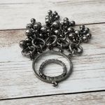 Vintage Pendant Large Dark Grey with Dangles Photo 2