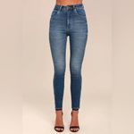 NWT Rollas 26” Eastcoast Ankle Misty Blue Organic High Photo 1