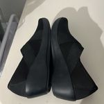 Crocs Women’s Busy Day Black Stretch Fabric Wedge Shoes Size 8 Photo 5