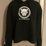 Cropped Black‎ Panther Hoodie XL Black Photo 0
