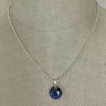 Deep Blue Sodalite Pendant Necklace Photo 1