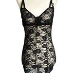 Rene Rofe Black Lace Lingerie Mini Dress Women Intimate Size Small/Medium 38 Photo 0