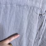 Garnet Hill  Kaftan Swim Coverup Embroidered Cotton Vacation Resort Beach Boho M Photo 5