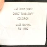 Here Comes the Sun NWT Here Come the Sun One Shoulder Linen Blend Mini Dress in Black Photo 6