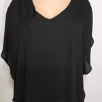 Sharagano  black blouse.  Photo 0