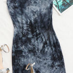 SheIn Tie-Dye Strapless Dress Photo 0