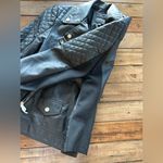 EXPRESS NWT Quilted Vegan Leather Moto Jacket Photo 7