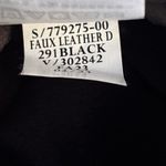 Gap  Black Faux Leather Vegan Pants Womens Sz 10 New Moto Pockets $89.95 Photo 11