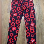 Disney Minnie Mouse leggings medium black red Photo 0