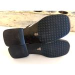 Gucci  Sandals Womens Size 8 Black Stripe Thong Flip Flop Square Toe Italy Photo 4