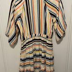 Lost + Wander REVOLVE NWT CORY Cream Blue STRIPED Boho MINI DRESS MEDIUM Photo 4