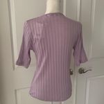 Vince Ribbed Elbow Sleeve Crew Neck Top Photo 11