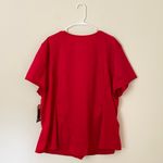 Authentic Cherokee Workwear NWT Women’s Cherokee Workwear Red Modern Classic Short Sleeve Scrub Top Size 3XL Photo 1