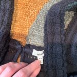 Aerie Black Knit Crochet Short Crop Tank Top Square Neck Size Medium Photo 2