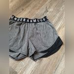 Under Armour  Running Shorts Active Wear Workout Shorts Gray Black Size S Photo 2