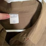 Melrose and Market Collared Poplin Shirt Olive Moss Photo 12