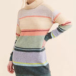 Daily Practice x Anthropologie Keep It Cool Dress Turtleneck Open Back Size L Blue Size L Photo 0