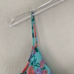 Rhapsody Ruffle Cami Tank Top Tier Floral Blue Pink Purple Small Photo 6