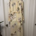Leith  Pale Yellow Floral Maxi Dress Photo 2
