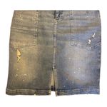 Anthropologie Pilcro Patchwork Blue Denim Midi Skirt size 4 Photo 4