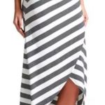 Athleta Striped Tulip Midi Skirt Pull On Beach Swimsuit Cover Up NEW W1344 Sz M Photo 3