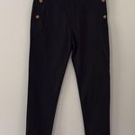 Torn By Ronny Kobo Sailor High Waisted Black Pants Button Flap Front Size 29 Photo 3