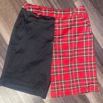 Hot Topic Stylish Black and Red Plaid Women's shorts Size M Photo 6