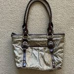 Giani Bernini Shoulder Bag Medium Tote Classic Initial Tan Brown Y2K Like New Photo 0