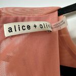 Alice + Olivia NEW  Chara Faux Leather Mini Dress Women's Rose Pastel Pink Size 2 Photo 5