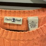 Duck head  Sunset Orange Cable Knit Sweater Photo 3