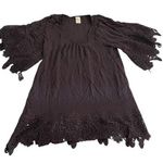 l*space L* Black Lace Swim Coverup Photo 0