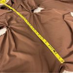 Pretty Little Thing NWT  Button Front Wide Leg Jumpsuit Chocolate Brown Size 12 Photo 9