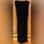 Good American Side Ruched Sleeveless Cotton Mini Dress Black Size 3 (Large) Photo 9