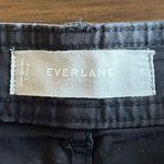 Everlane  Black Wide Leg High Rise Button Front Jeans Size 4 Photo 2