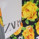 ZARA  halter style floral with open back bodysuit NWT Photo 6