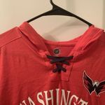 NHL Washington Capitals Women's Long Sleeve Shirt Hockey Size Medium Red Photo 1