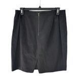 Tahari Woman Black Cotton Stretch Pencil Skirt Size 14 Photo 1