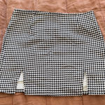 Motel Black and White Houndstooth mini Skirt Photo 0