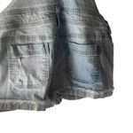 Blue Spice Blue Spice Y2k Juniors's Size 9 Light Wash Cuffed Shorts Overalls Photo 6