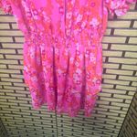 Sugar Lips Hot Pink Floral Dress Size XL Photo 3