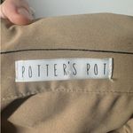 potter's pot Women M Wrap Jacket Lightweight Trench Tie Career Minimal Modest Photo 4