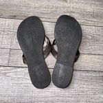 Brighton  Alice Thong Sandals, Leather Bronze  Ornate Silver Buckle Photo 5