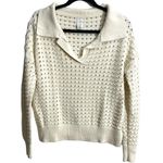 Joie Cream Knit V Neck Sweater  Size Medium Photo 0