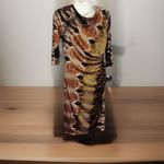 Ronni Nicole  dress 3/4 Sleeves‎ Snake Pattern Knee Length Size 10 Photo 1