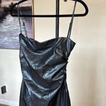 House Of CB  'Jalena' Black Vegan Leather Lace Back Dress NWOT size XL‎ Photo 10