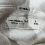 Abercrombie & Fitch  Melbourne Tournament Oversized White Hoodie Sweatshirt Small Photo 4