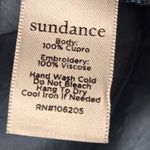 Sundance  Floral Boho Silk Like Cordelia Tunic Embroidered Blue Blouse small Photo 5