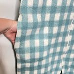 Vintage Plaid Fleece Zip Up Housecoat Night Shirt Size Medium Pockets Green Photo 3